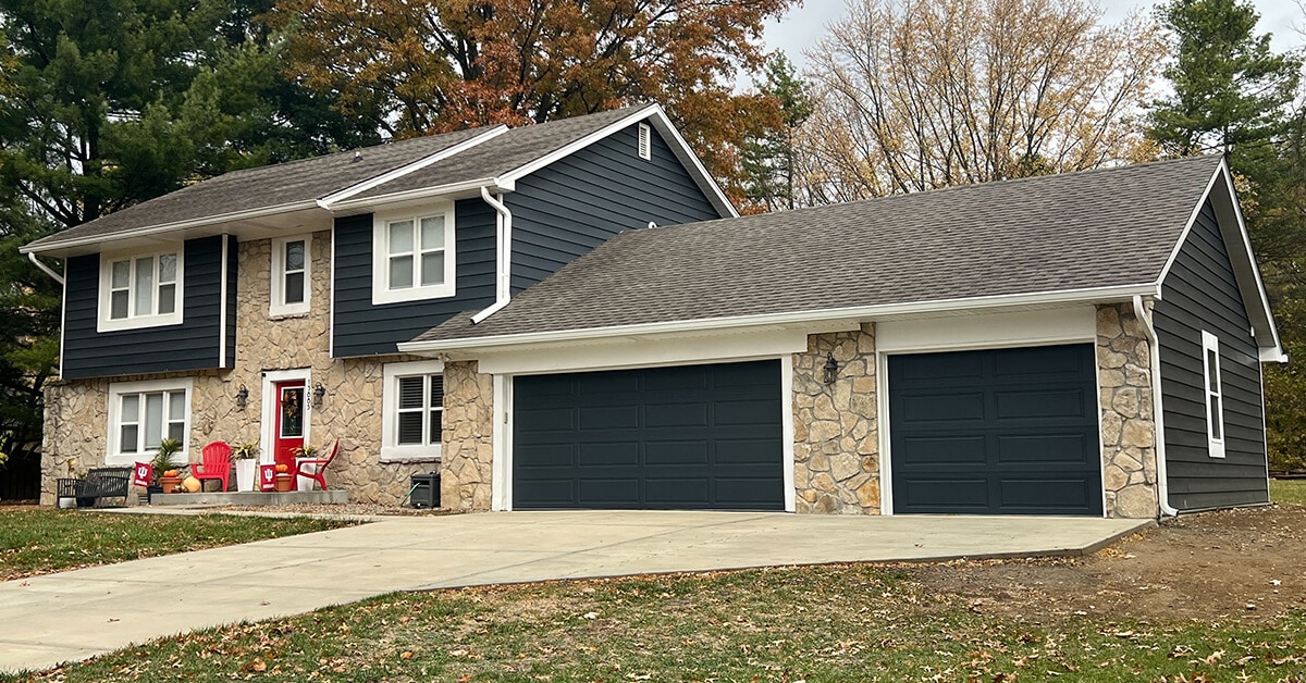 Carmel, indiana third car garage addition